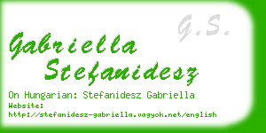 gabriella stefanidesz business card